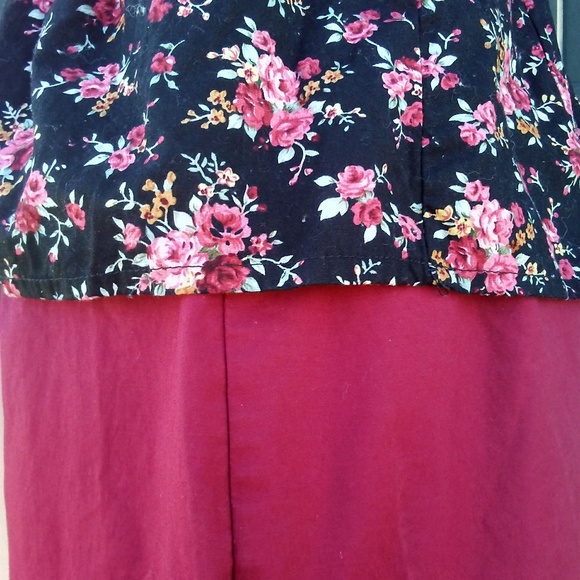 Floral Top MIND CODE XL roses stretch - Picture 5 of 6